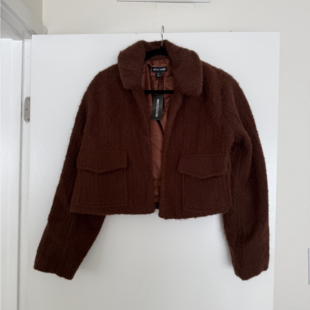 NWT PrettyLittleThing brown jacket